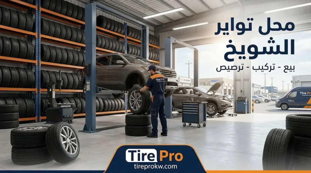 محلات وخدمات تواير Tire Pro في مناطق الكويت 1 محل تواير الشويخ لبيع وتركيب الإطارات من Tire Pro